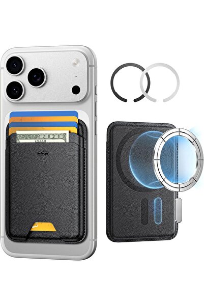 ESR MagSafe Wallet - 5-Card Magnetic Wallet for iPhone (Black)