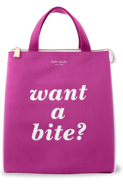 kate spade new york Cute Lunch Bag for Women, Large Capacity Lunch Tote, Colorblock