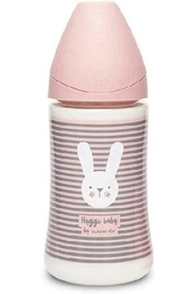 Suavinex 3-piece Silicone Baby Feeding Bottle Set 270 ml, Black