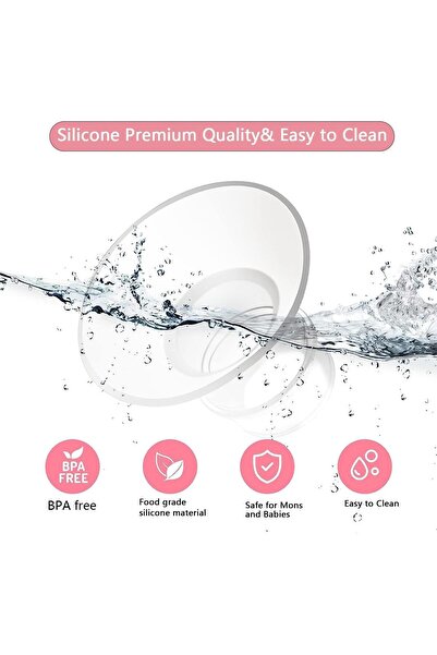 LinJie حشوات شفة السيليكون 13/15/17/19/21 مم - متوافقة مع مضخات الثدي القابلة...