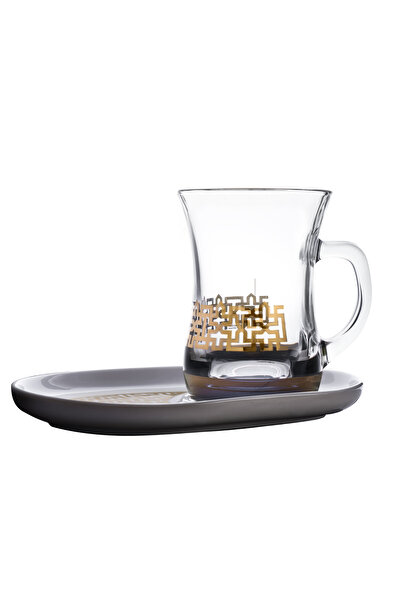 Dimlaj Copper&Gold Glass & Porcelain Mug CB/4-Gold