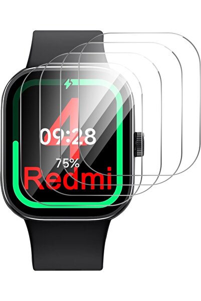 NALACAL Tempered Glass Screen Protectors for Redmi Watch 4, 4-Pack (Transparent)