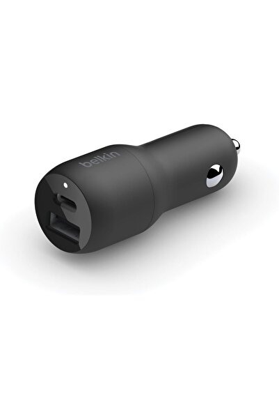 Belkin 37W Dual Port Fast Car Charger, USB-C 25W PPS & USB-A 12W for Samsung ...