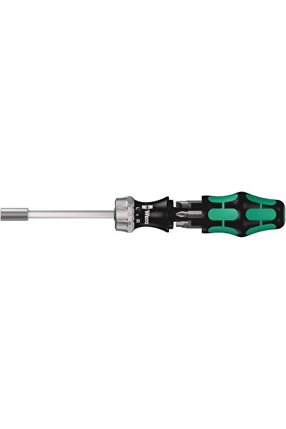 wera 5073661002 Kraftform Kompakt 27 Ra Slotted Ratcheting Screwdriver, 1-4 i...