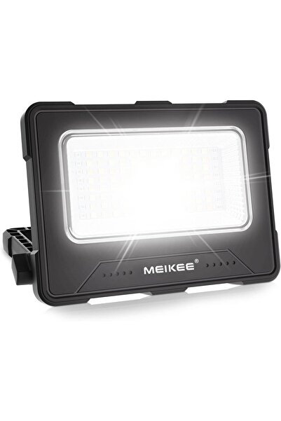 MEIKEE مصباح عمل يعمل بالطاقة الشمسية قابل لإعادة الشحن بقوة 80 واط، 1000 لوم...