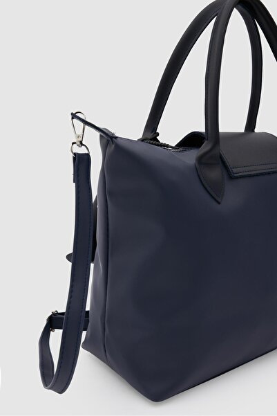 Shule Bags Booster Charmlı Shoulder Bag Navy Blue