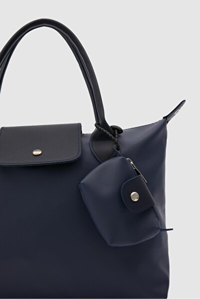 Shule Bags Booster Charmlı Shoulder Bag Navy Blue