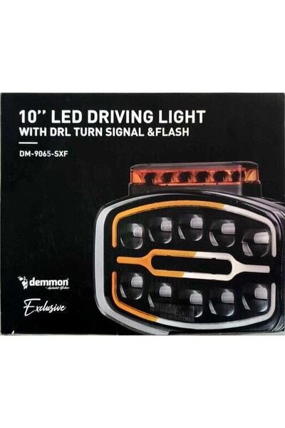 DEMMON OVAL FUUL LEDLİ SİS LAMBASI ÇİFT RENK ÇAKARLI