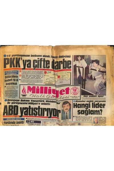 Gökçe Koleksiyon Milliyet Halk Gazetesi 19 Mart 1987 - Eskişehirspor Galatasa...