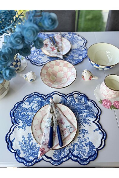 NC Home Design French American Blue 6 Pieces