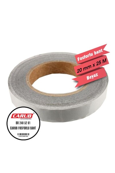 Muhtelif CARUB FOSFORLU BANT BEYAZ 2 CM X 25 MT