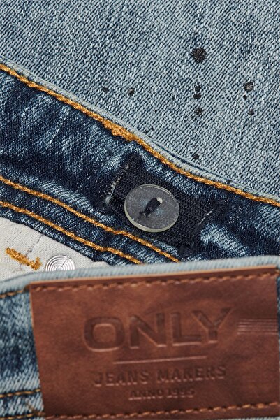 ONLY Blugi pentru fete KOBMATT SLIM MID BLUE PAINT DNM O15292061-4207016