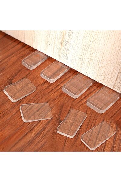 NALACAL حشوات طاولة شفافة، 8 قطع، تسويات، أسافين أثاث قابلة للتعديل