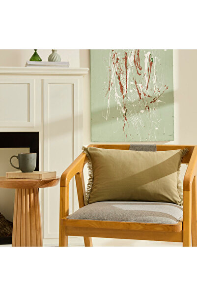 Karaca Home Dipsy Stuffed Throw Pillow 35X50 cm Khaki