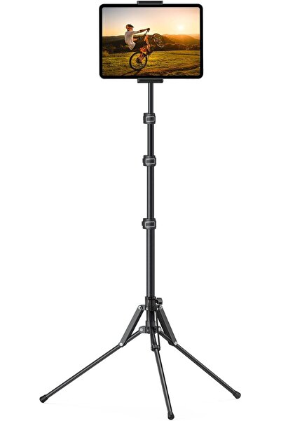 Lamicall حامل ثلاثي القوائم للأجهزة اللوحية - ارتفاع قابل للتعديل للأجهزة اللوحية والهواتف مقاس 4.7-13 بوصة