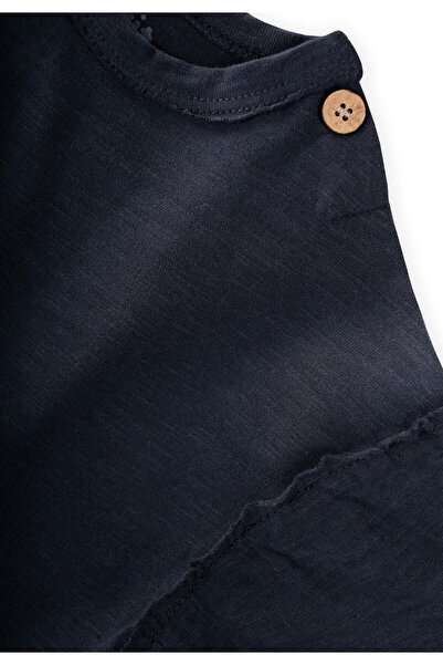 Cigit Brushed Rustic Long Sleeve T-Shirt 1-7 Years Old Navy Blue