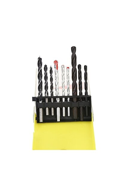 Lawazim مجموعة رؤوس المثقاب 9 قطع - رؤوس مثقاب بطول 100 مم للخشب والمعدن والجدار