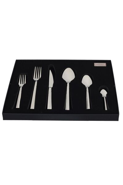 Milanor Giza 72 Parça 18/10 Paslanmaz Çelik Çatal Kaşık Bıçak Seti – Ömür Boyu Garantili