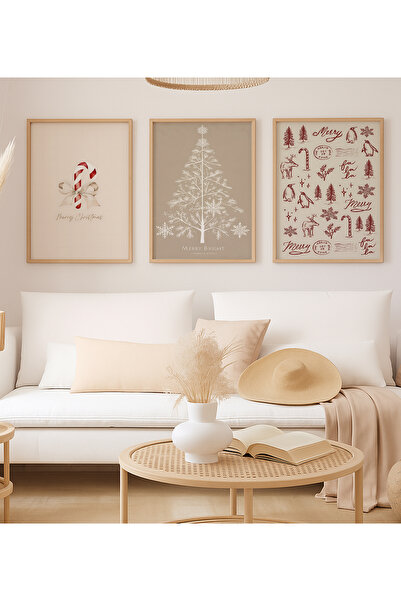 VOBA STORE SET DE TABLURI MDF CU VIZUALIZARE CADRU TEMATIC DE CRĂZI DE ANUL N...