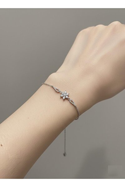 Store 925 Ayar Gümüş Kar Tanesi Kadın Bileklik