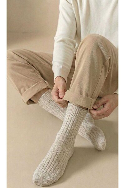 LAGRANZE Winter Comfort Premium Men's Corded Fabric Wool Socks