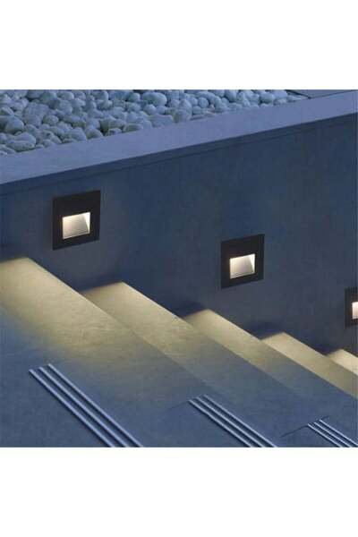 Generic Hidden Inclined Stair Step Light - Yellow Bulb