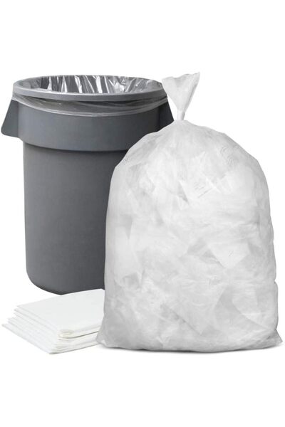 SNH Packing Garbage Bags Clear 95x120, 70 Gallons - Pack of 10