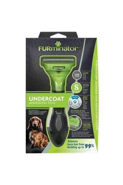 Furminator شعر طويل للكلاب - شعر طويل صغير من متجر الحيوانات الأليفة
