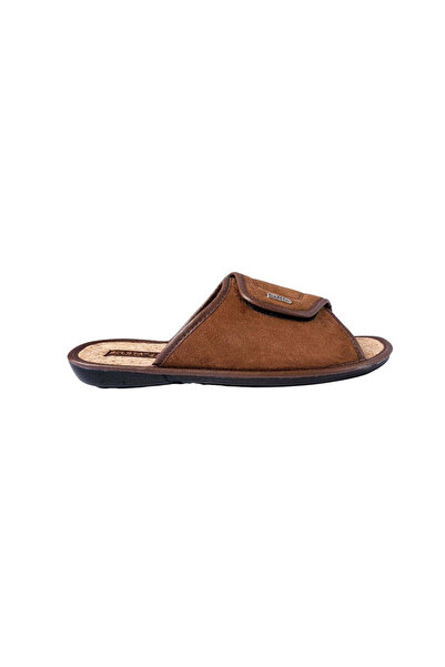 Belsta Brown summer slippers with Velcro closure, size 41