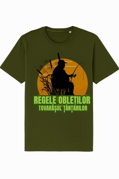 The Luma Atelier Personalized T-shirt "Regele Obletilor" – perfect gift for fishermen