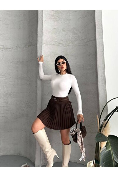 DİMA FASHİON PİLELİ ŞORT ETEK