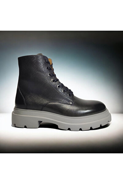 VİVA SHOES 100% Genuine Leather Eva Sole Men's Half Boots