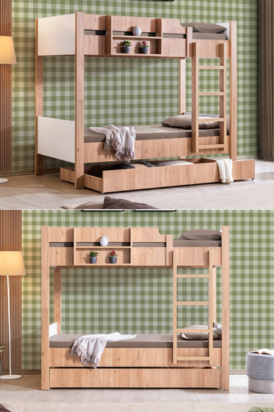 Setay Yavrulu Ranza, Asya Yavrulu Ayrılabilir Ranza , Ceviz - Beyaz