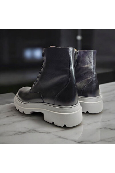 VİVA SHOES 100% Genuine Leather Eva Sole Men's Half Boots