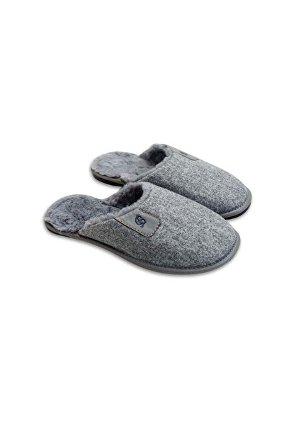 Belsta Grey Fur Slippers, size 40