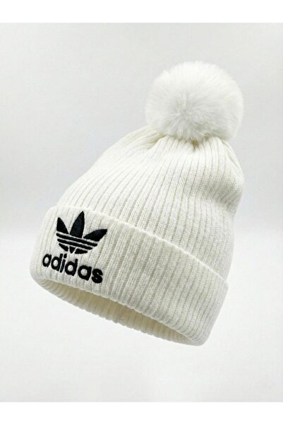adidas Striped wool blend hat, Unisex, One Size, White