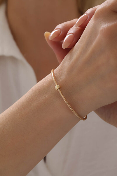 Kado Kuyumculuk 14 Ayar Altın İtalyan Tek Dorikalı Esnek Bilezik