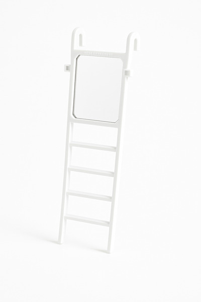 Papağanhane Beyaz Aynalı Muhabbet Kuşu Merdiveni | 4 Basamaklı Kafes Merdiven...