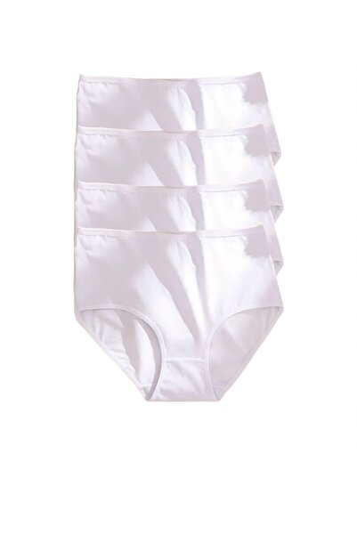 FUNELLA Women's 4-Pack High Waist Plain Panties