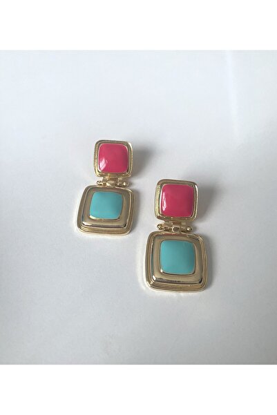 GOX أقراط عتيقة مربعة الشكل