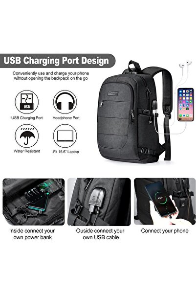 Tzowla Laptop Travel Backpack for Men and Women