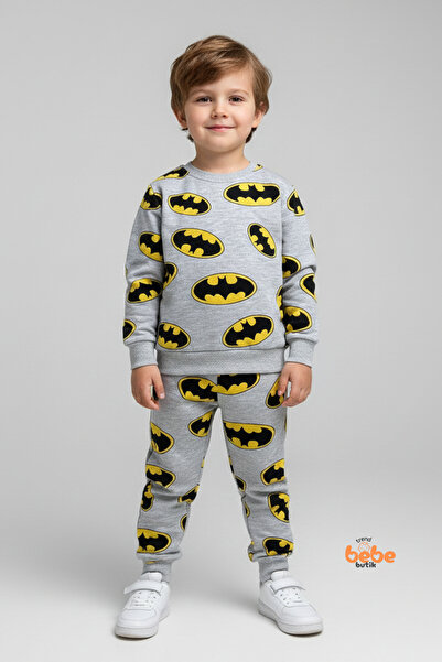 Trend Bebe Butik Batman Štampano Trenerka za dečake - Dvodelni gornji i donji...