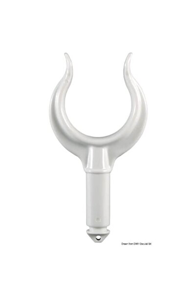OSCULATI Derlin Jarnfordlings Fork, ØA 42 mm ØB 56 mm, Closure Fixing, Optional Nylon Bushing