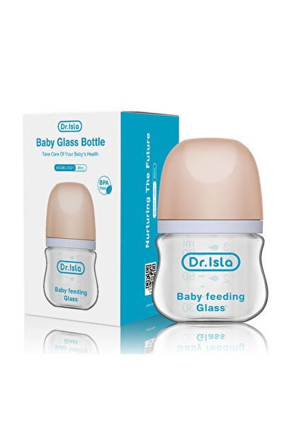 dr.Isla 90ml Baby Glass Bottle Anti-flatulence Milk Feeding Bottles For 0-6 Months Newborn BPA FREE
