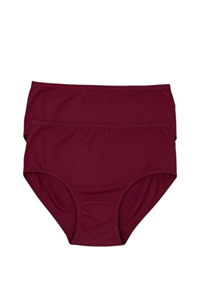 FUNELLA Women's 2-Piece Stretch Fabric High Waist Panties