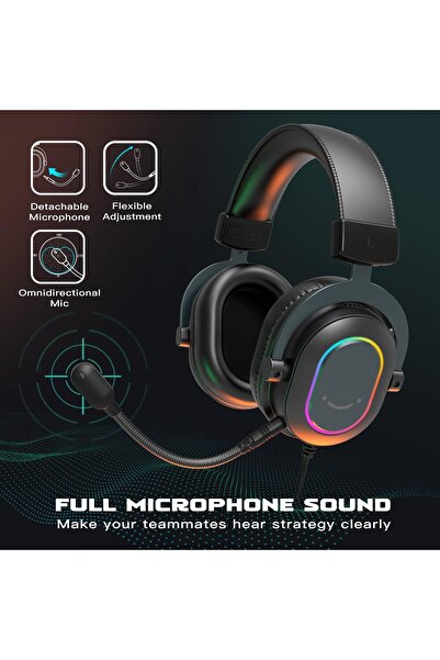 Fifine Gaming Headset for PC - AmpliGame H6