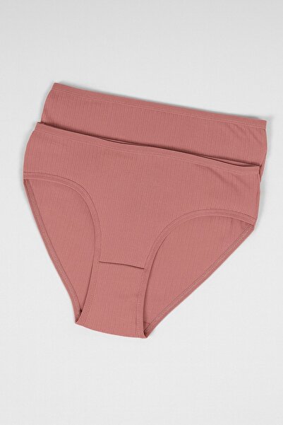 FUNELLA Women's 2-Piece Stretch Fabric High Waist Panties