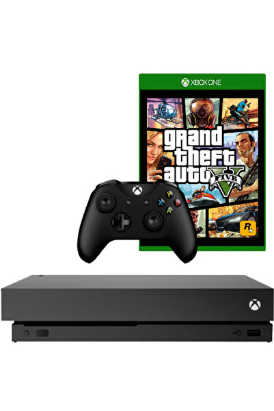 MICROSOFT Consolă Xbox One X, 1TB, Neagră + Controler Second Hand + GTA 5