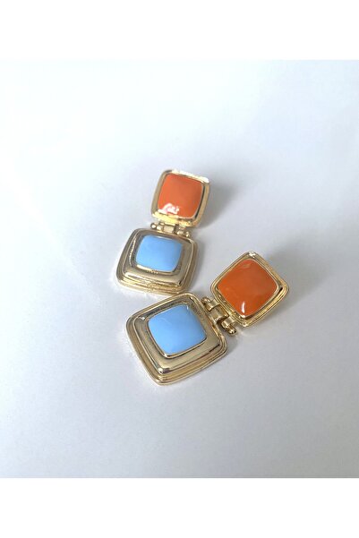 GOX أقراط عتيقة مربعة الشكل