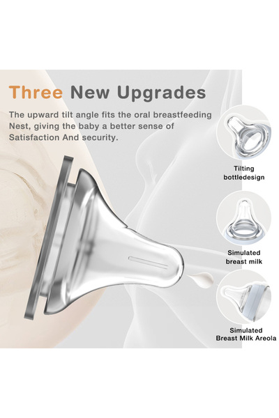 dr.Isla 90ml Baby Glass Bottle Anti-flatulence Milk Feeding Bottles For 0-6 Months Newborn BPA FREE